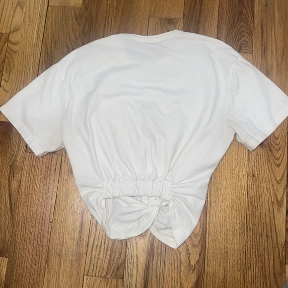 T by Alexander Wang white knotted detail tshirt - size XS - Picture 7 of 7
